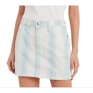 Frame Le Mini Skirt Ombre Stripe Denim Women's 26 Western Festival Summer